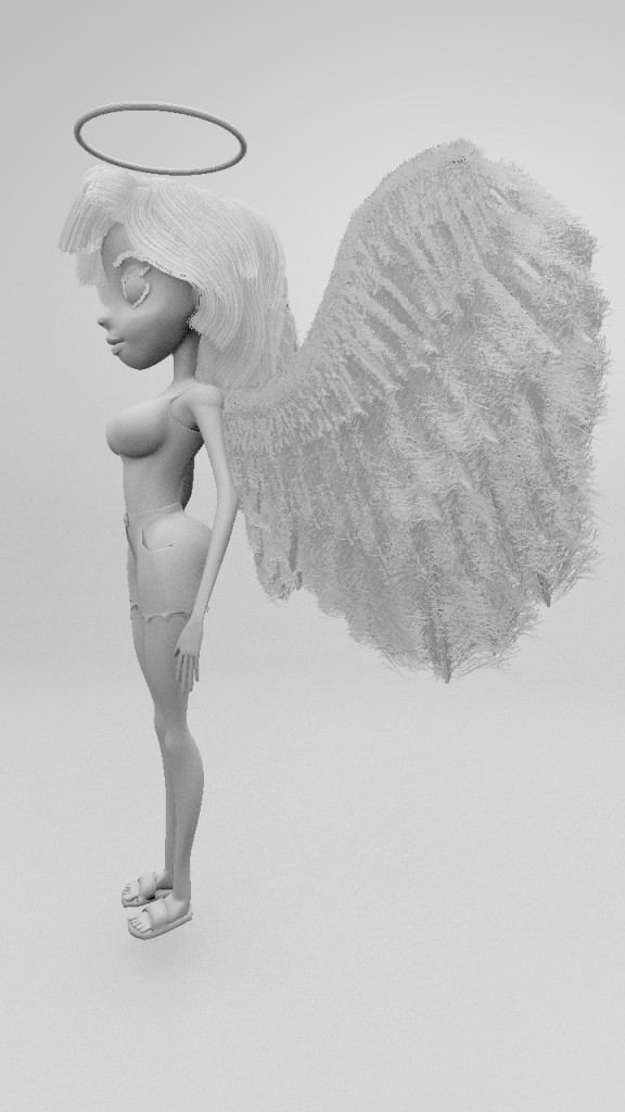 Ellie the Angel in 3D preview image 6